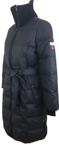 Black Long Puffer Coat Quilted Jacket 