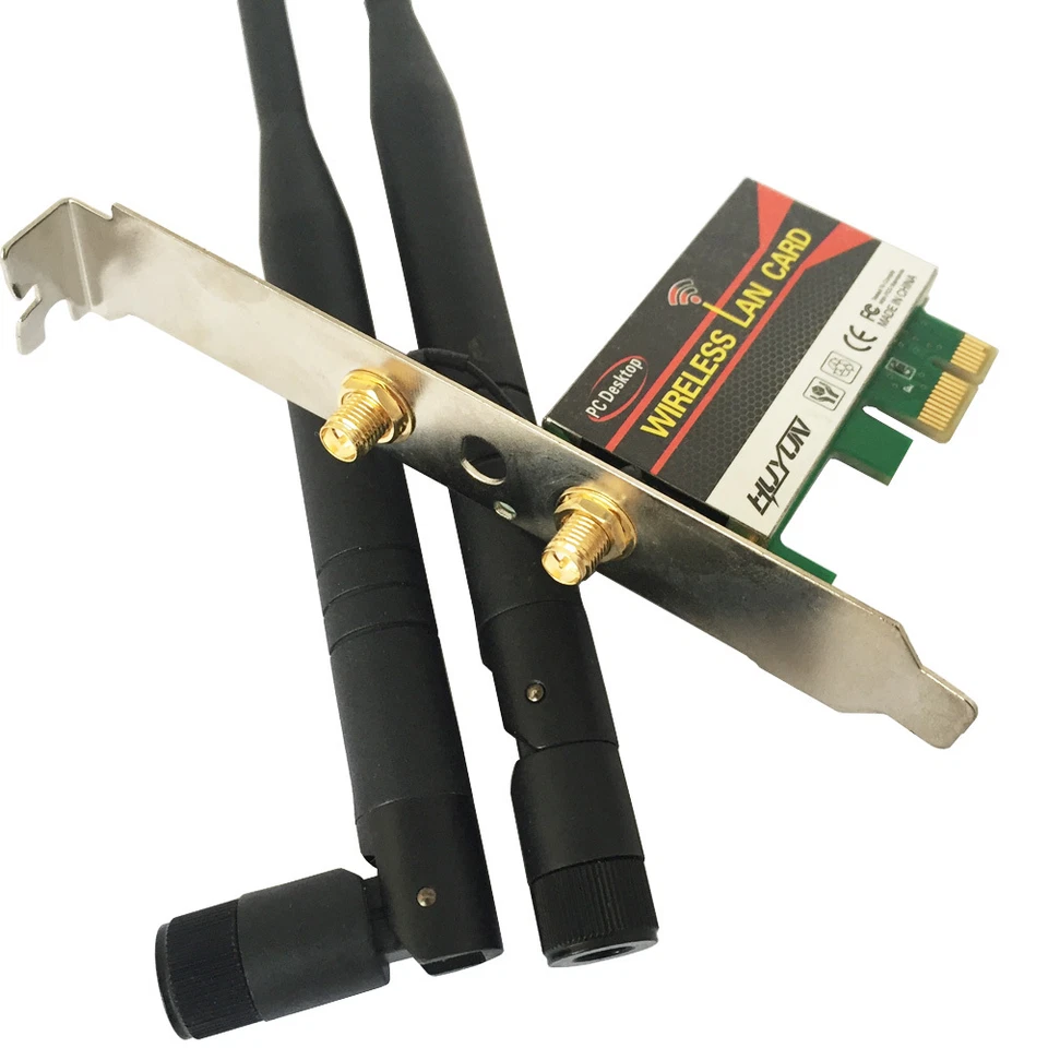 Realtek RTL8191SE WIRELESS 802.11b/g/n 1T2R PCIe 1X Karte Desktop PC WIFI Adapter - Bild 4 von 4