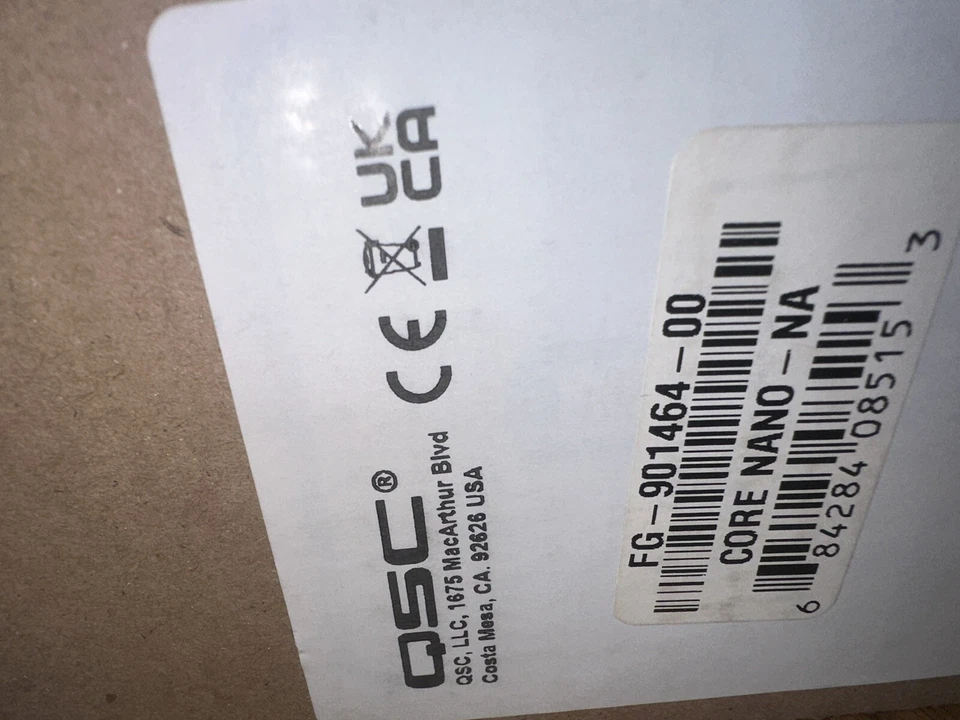 NEW- QSC Core Nano NA - FG-901464-00 Digital Sound Processor QSYS DSP -Fast Ship - Image 3 of 3