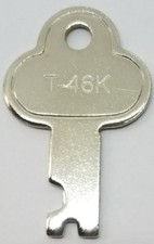 Trunk Lock Key T-46k T46 3815 3835 trunk chest steamer vintage antique locker