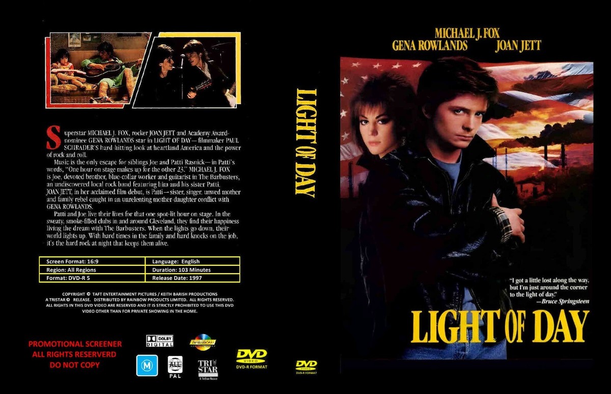 愛と栄光の日々 LIGHT OF DAY DVD Light of Day on DVD starring