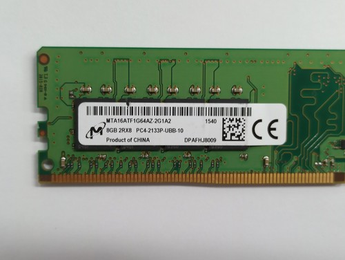 MTA16ATF1G64AZ-2G1A2 Micron 8GB PC4-17000 DDR4-2133MHz CL15 288-Pin DIMM 1.2V - Imagen 2 de 2