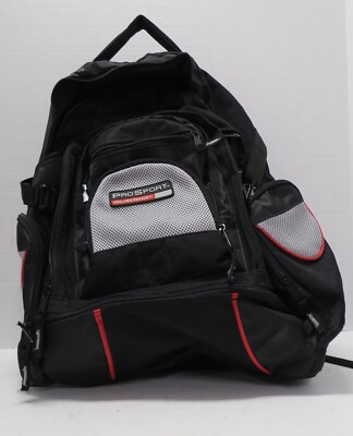 Prosport Outdoor 18  backpack with 7 pockets of various sizes and shapes