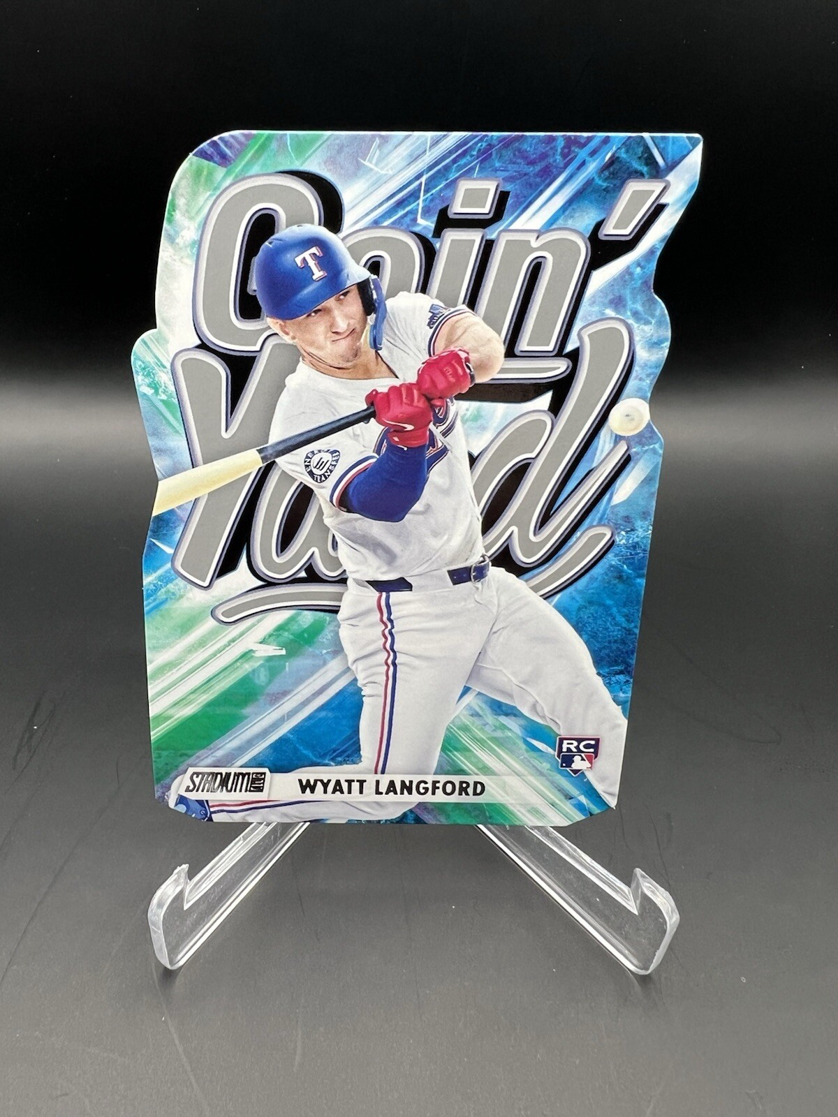 Wyatt Langford - 2024 Stadium Club Goin’ Yard Die Cut #GY-4 - Texas Rangers RC