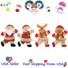 Christmas Hanging Ornament Santa Claus Elk Snowman Doll Xmas Tree Decor Gift