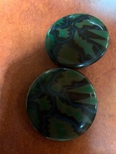 Celluloid And Metal Belt Buckle Large Stunning Vintage Piece