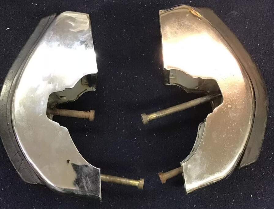 Pair Vintage MG MGB Chrome and Rubber Front Bumper Overrider (172) eBay