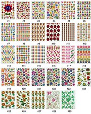  384S Floral Flower Insect Bug Reward Animal Craft Card Scrapbooking Stickers