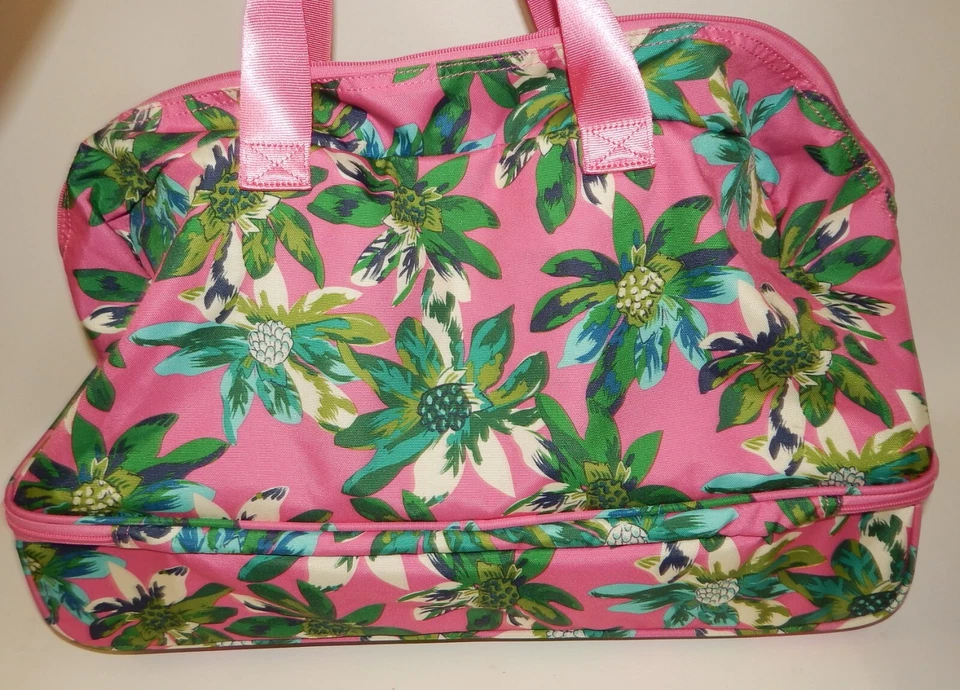 Vera Bradley Tropical Paradise Nuevo sin Etiquetas Bolsa de Lona Rodante Equipaje con Bolsa de Cosméticos Foto 3 de 4
