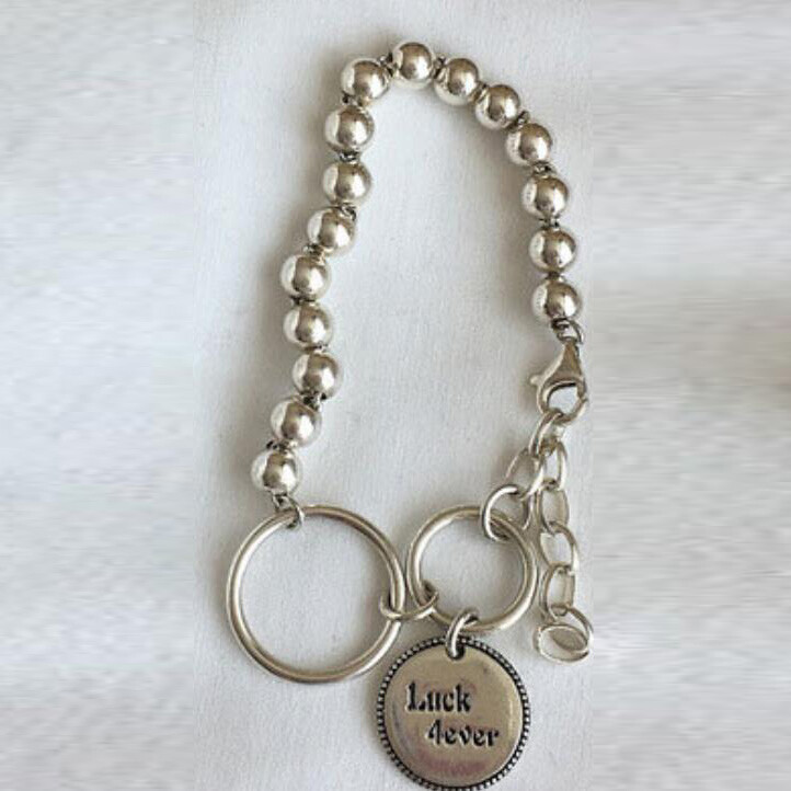 Return To ™:Red Heart Tag Bead Bracelet In Silver - Foto 2