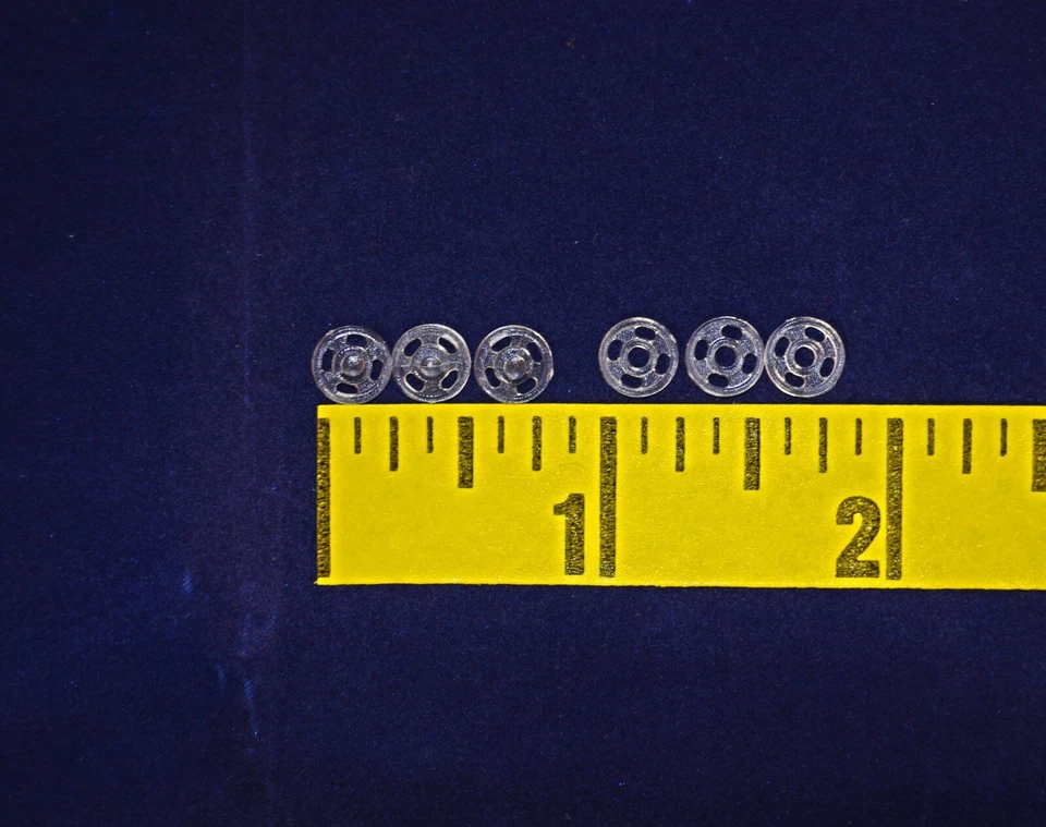 New Sew-On Snaps Size:7mm 12 sets package, Clear, Nylon, Fast Shipping from US - Image 3 of 4