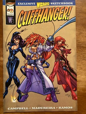 Cliffhanger! No. Zero Exclusive Wizard Sketchbook (Wizard/Image/Wildstorm 1997).