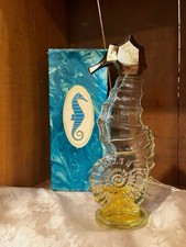 Vintage Avon Sea Horse Skin-So-Soft Bath Oil Decanter 6 Fl Oz Bottle - 25 Full