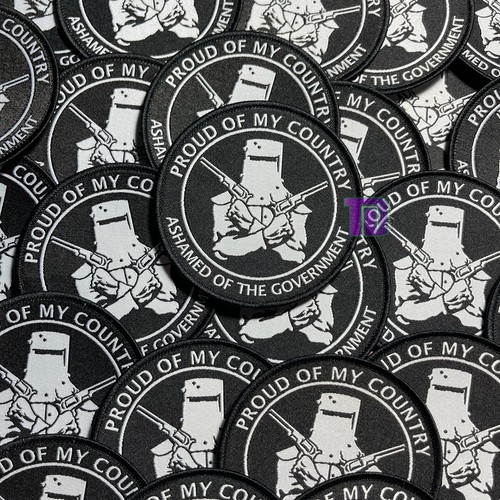 Proud of my country - ashamed of the government sew on patch - Picture 2 of 4