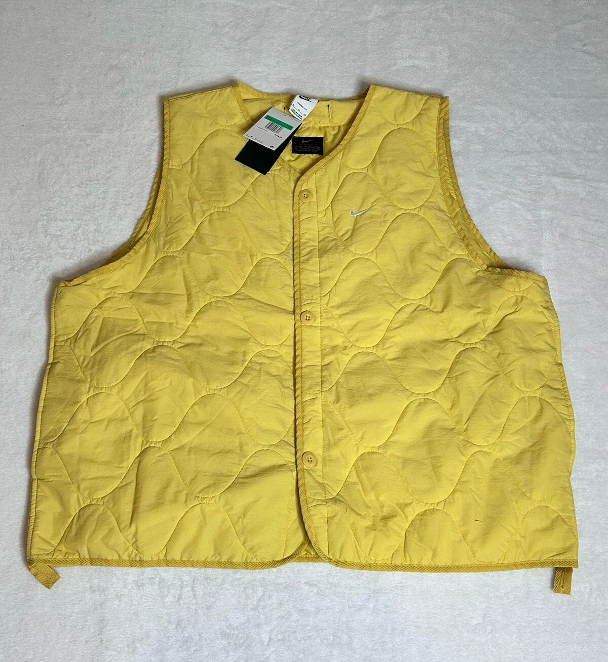 Nike Life Insulated Therma-FIT Military Vest Yellow DX0890-700 Mens Size XL