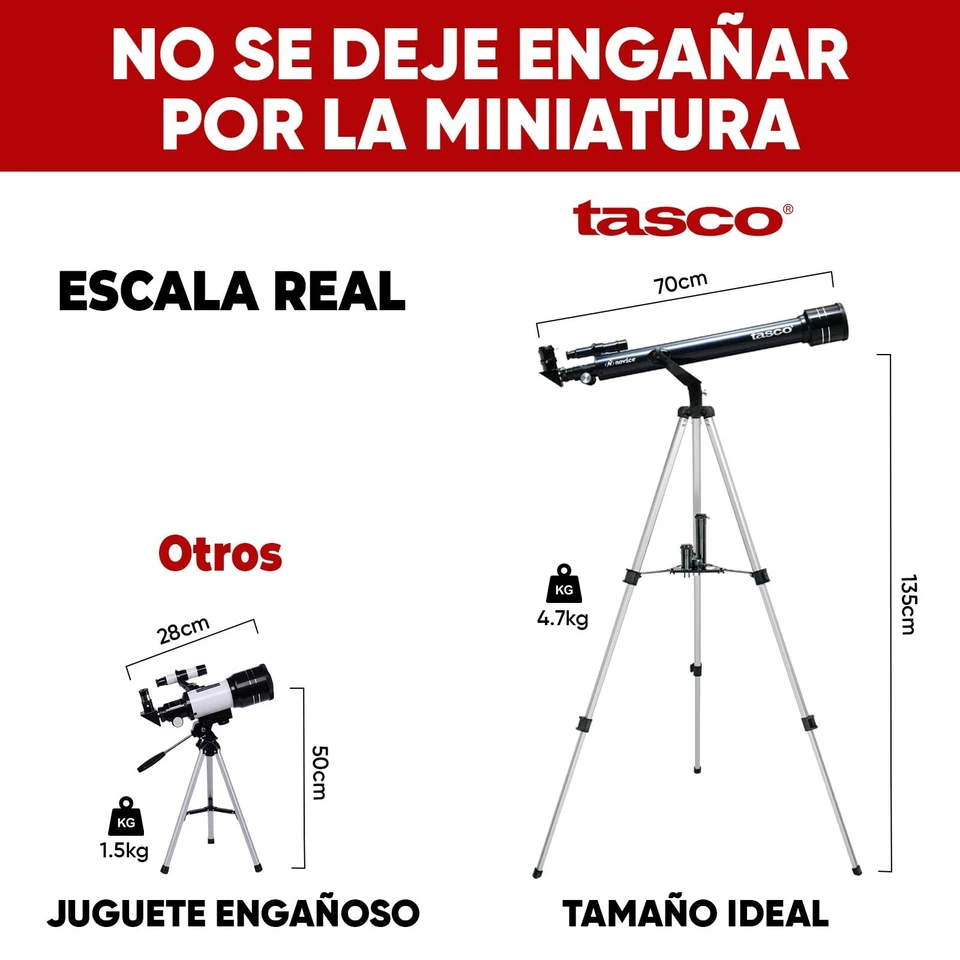 	Tasco 30060402 Novice 60x700mm Telescope Blue Refractor 402x Magnification	 - Image 3 of 4