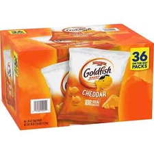 Goldfish Cheddar Crackers 1.25 oz Bags, 36 Pack – Pepperidge Farm Snack Packs.
