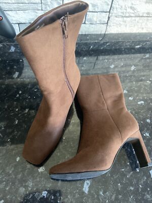 Just Fab Lilliana braune Stiefeletten Größe 4,5