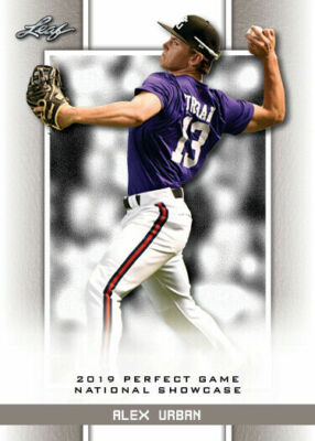 ALEX URBAN 2019 ''1ST EVER PRINTED'' LEAF PERFECT GAME NIKE ROOKIE CARD! 