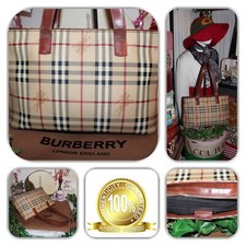    POSH BURBERRY HAYMARKET NOVA CHECK MEDIUM TOTE   