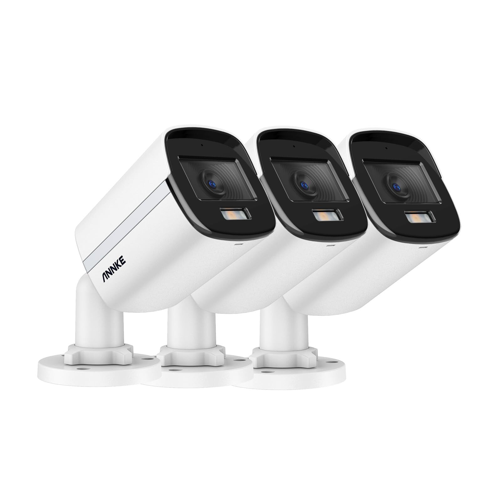 3K Security Bullet Camera with Full Color Night Vision 4-in-1 TVI Kit 3pcs