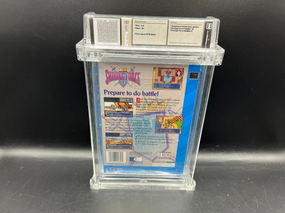 Shining Force CD Sega CD WATA 9.0 B+ FACTORY SEALED RARE VGA - Image 2 of 4
