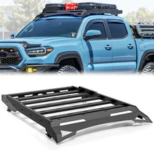 Fits For 2005-2023 Toyota Tacoma Crew Cab Overland Rooftop Luggage Holder 150LBS