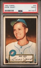 1952 Topps Eddie Joost PSA 2 Good (JUST GRADED) Philadelphia Athletics #45