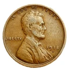 🔥 1918 D Lincoln Wheat Cent Fine - Very Fine (F-VF) Condition Copper Penny 1c