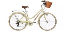 Indur City Womens 700c 6-Speed Hybrid Bike - Cream - 18