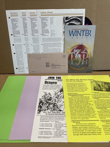 Dungeons & Dragons Al-Qadim Assassin Mountain Box Set ALQ2 TSR9431 2° Edizione - Foto 8 di 11