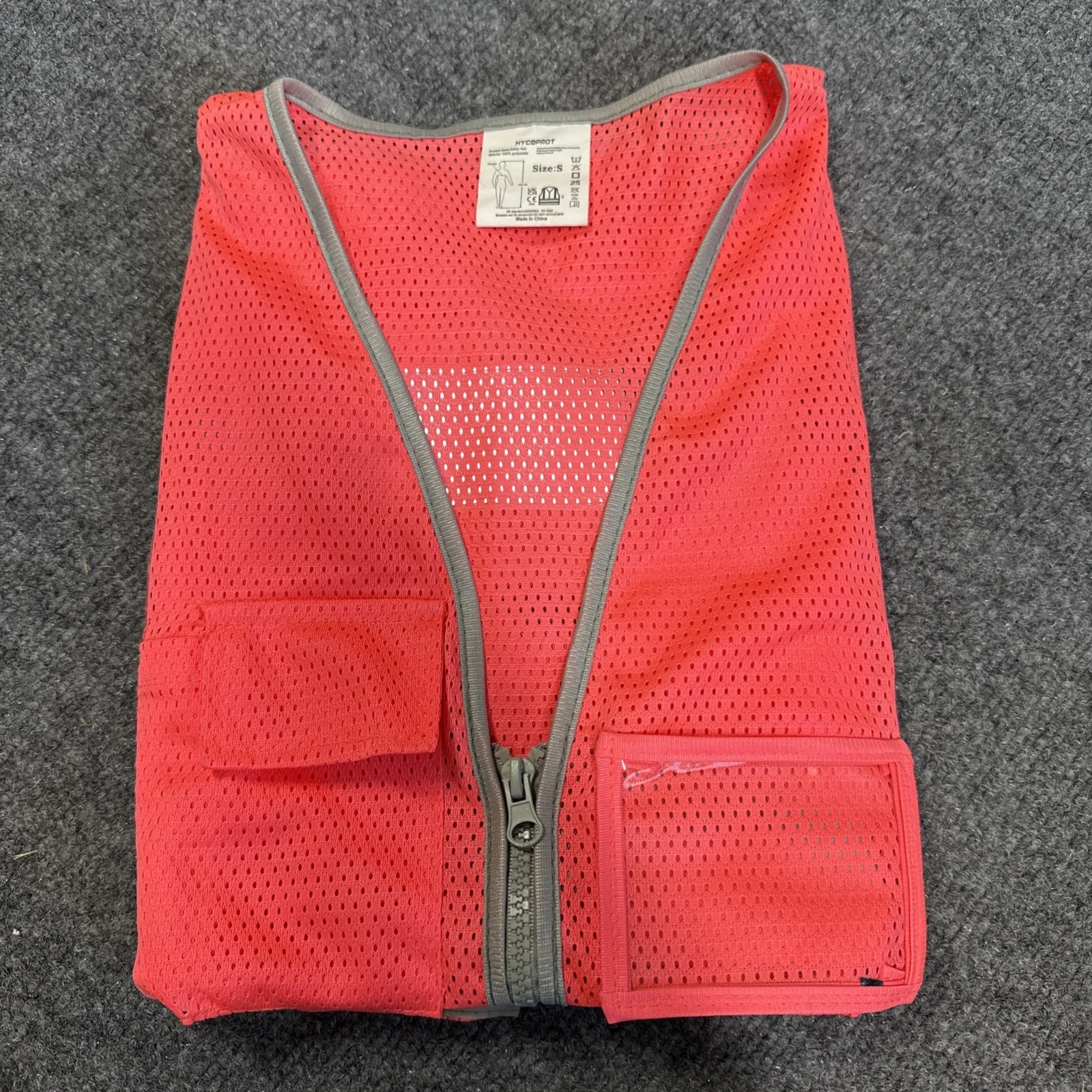 Hycoprot High Visibility Safety Vest Size S ANSI Class 2 Mesh Work Vest Pink image 4