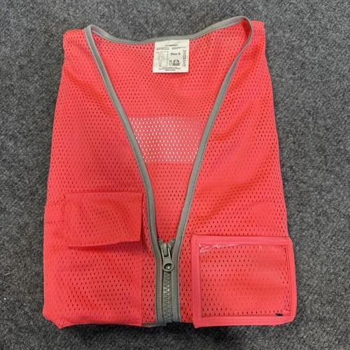 Hycoprot High Visibility Safety Vest Size S ANSI Class 2 Mesh Work Vest Pink image 4