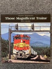 Those Magnificent Trains 2005 Calendar Wall Hanging 12x12 Charles Ditlefsen