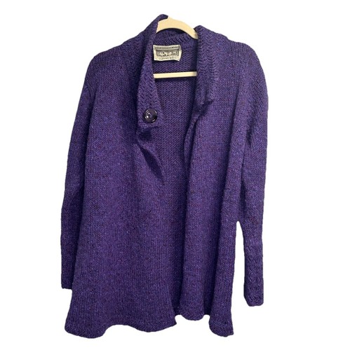 Aran Sweater Market Sweater Women’s Large Purple Merino Wool Knit Ireland