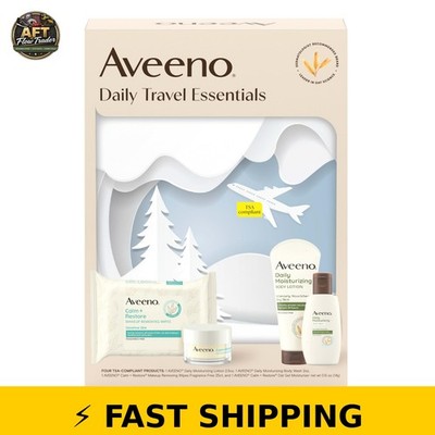 Aveeno Daily Travel Essentials Skincare Set - 4 TSA-Approved Items