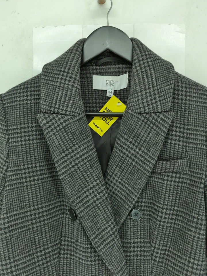 La Redoute Women's Coat UK 6 Grey Wool - Image 3 of 4