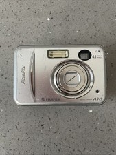 Fujifilm FinePix A Series A345 4.1MP Silver Digital Camera TESTED WORKS READ 