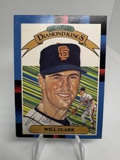 1988 Donruss Diamond Kings Will Clark Auto Signed Card Giants Clean Autograph
