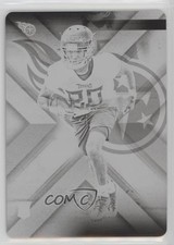 2018 Panini XR Rookies Printing Plate Black 1/1 Deontay Burnett #103 1p5