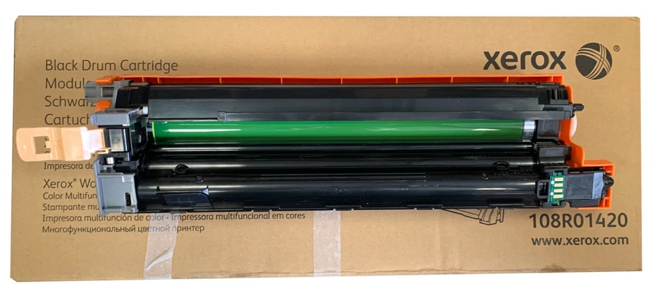 Cartucho de tambor negro Phaser 6510 genuino Xerox 108R01420 / WorkCentre 6515 ABIERTO Foto 2 de 4