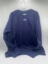 Under Armour Rival Fleece Crewneck Sweatshirt Men's Large Navy Blue