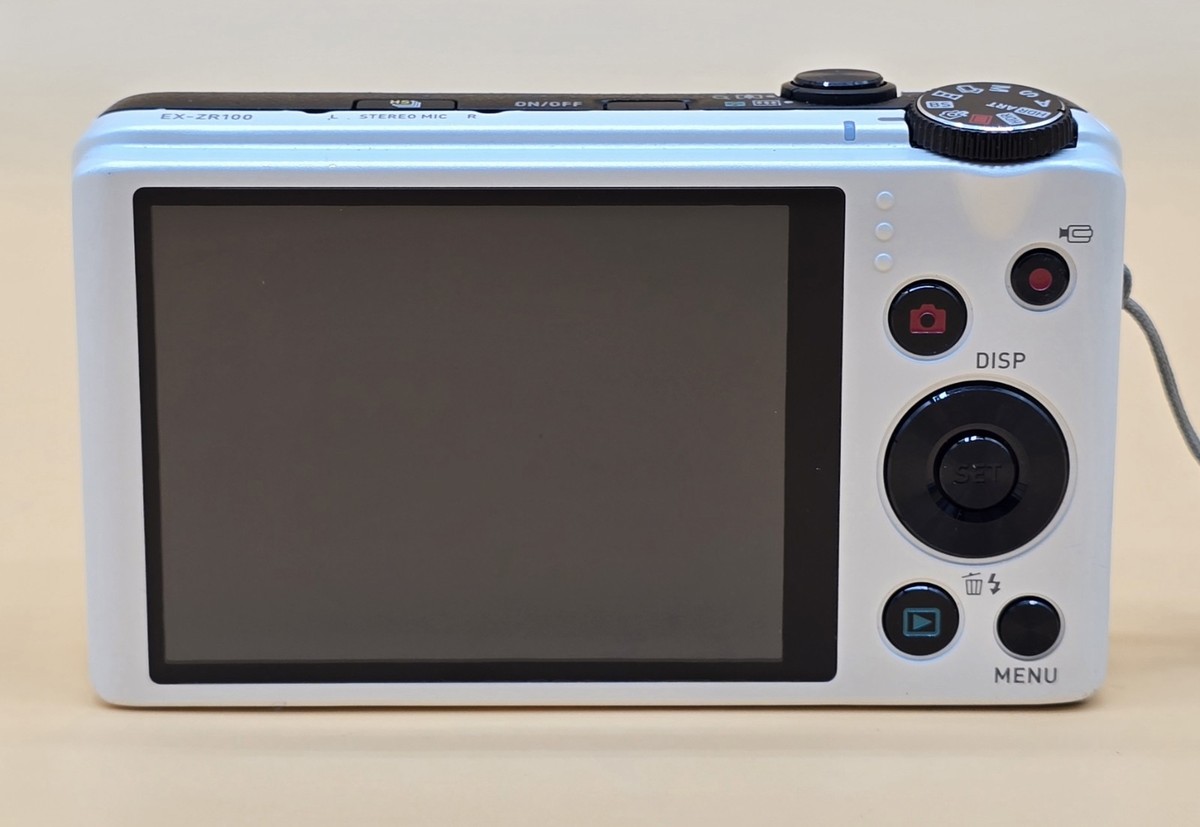Casio Exilim EX-ZR100 Digital Camera - Black (12.1MP, 12.5x 【動作 