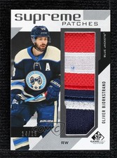 2021 Upper Deck SP Game Used Supreme 14/15 Oliver Bjorkstrand #SP-OB Patch 0c3