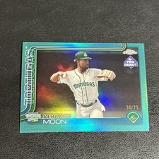 2025 Topps Chrome Pro Debut Bernard Moon Aqua /75 Cincinnati Reds 