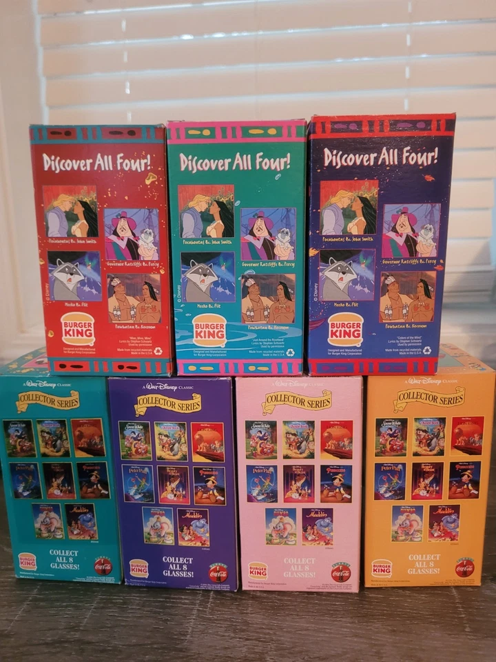 Juego de 7 vasos Disney Burger King 1994 Foto 2 de 2