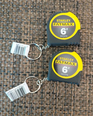 #ad Stanley Fat Max 6 Ft Keychain Tape Measure Lot Of 2 $10.99