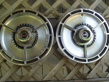 Two Vintage 1964 64 Chevrolet Chevy Impala Chevelle Ss Hubcaps Wheel Covers