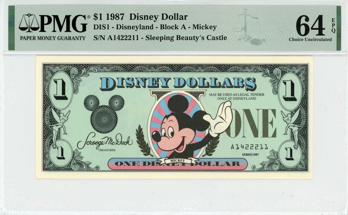 Disney Dollars (1968-Now) for sale | eBay