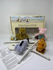 Classic Winnie the Pooh Deluxe Musical Mobile Red Calliope Complete Mint Cond.